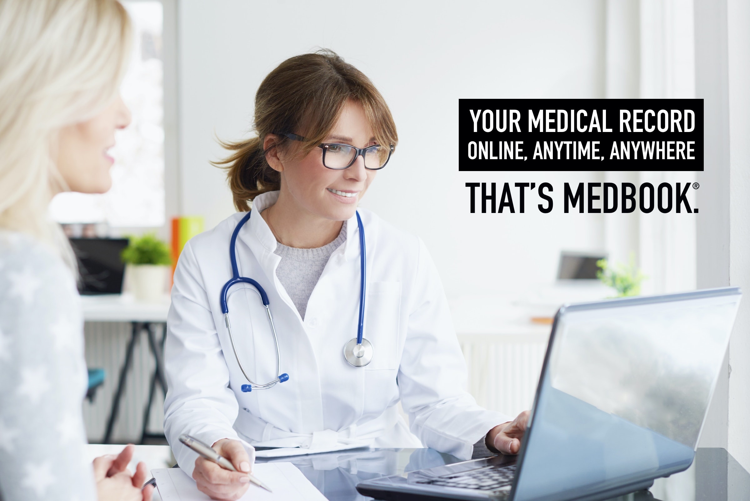 Your Medical Record Online, Anytime, Anywhere. That's MedBook®.